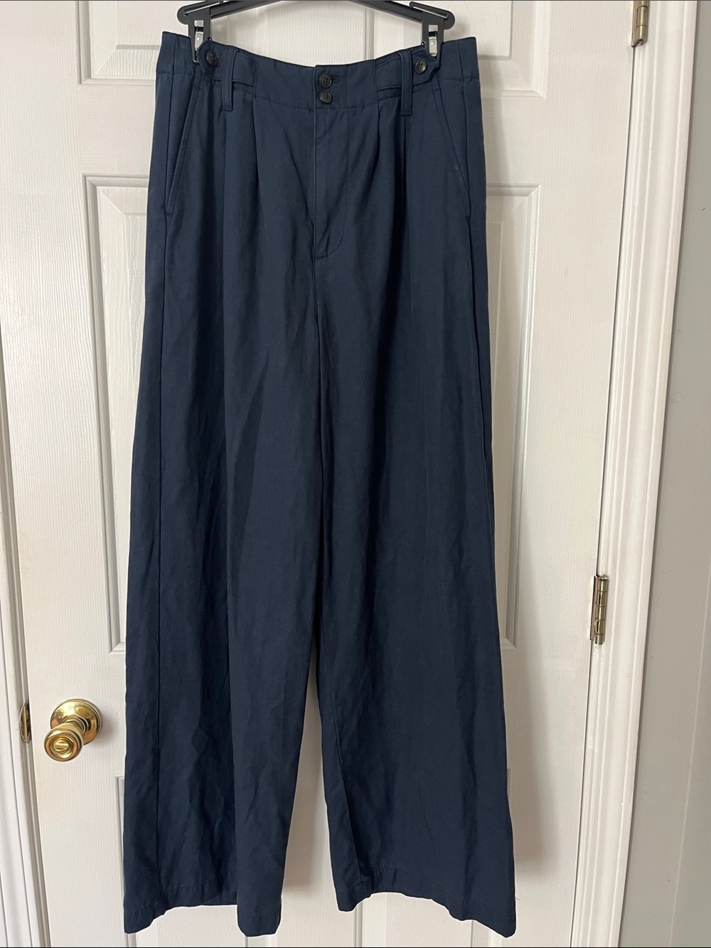 Madewell The Harlow Wide-Leg Pant in Deep Indigo Size 2 Minimalist Streetwear